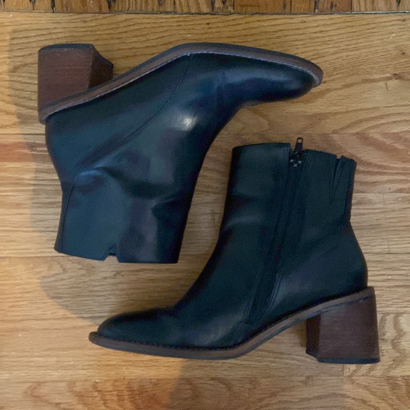 Coup D’Etat Ltd Leather Brazilian Made Wood Heeled Bootie - Picture 4 of 13